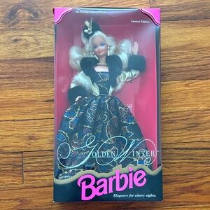 Barbie Golden Winter Doll in Black and Gold